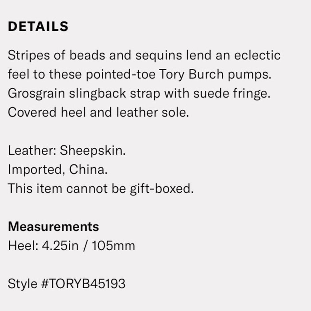Tory Burch isle pump 6 NWT - Picture 4 of 7